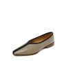 Handmade Pointed Toe Genuine Leather Comfortable Slip On Women's Flat Shoes