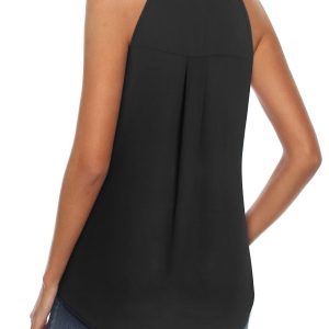 Womens Trendy Dressy Casual Sexy Tank Tops Sleeveless Chiffon Blouses