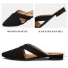 Women’s Mules Closed Pointed Toe Backless Loafer Shoes for Women
